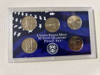 2001-S U.S. Mint 50 State Quarters Proof Set – 5 Coins