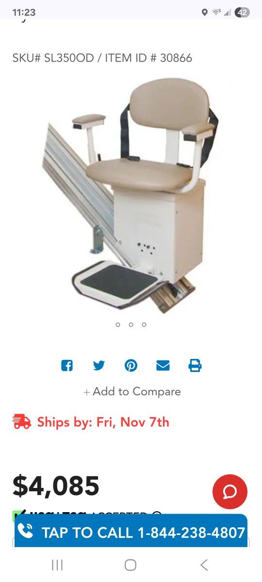 Stair Lift, For Straight Stairs 