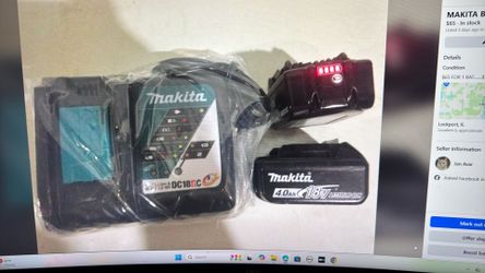 Makita batteries, and charger
