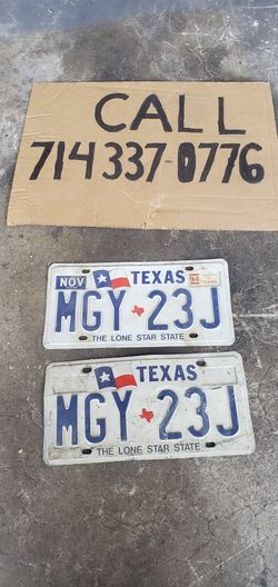 Texas Plates