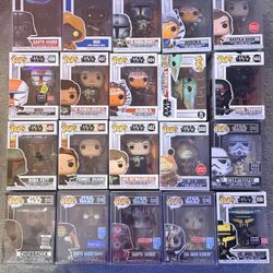 Star Wars Funko Pop Lot – 20 Pops – Exclusives / Art Series / Gaming Greats