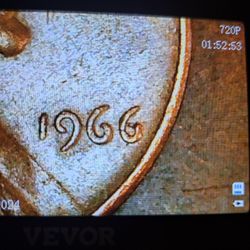 Beautiful 1966 Bn Lincoln Penny No Mint Mark 