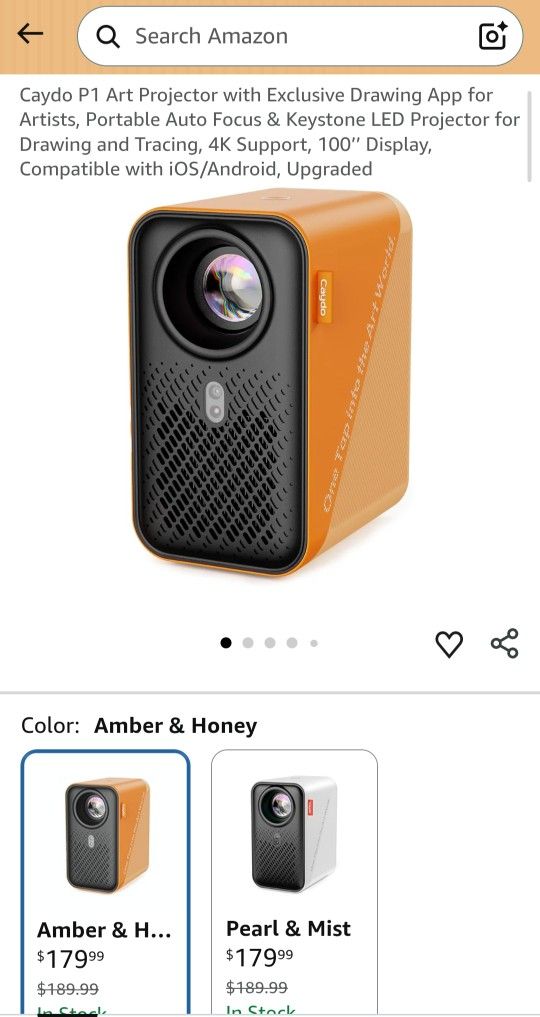 Caydo P1 Art Projector Color: Pearl And Mist