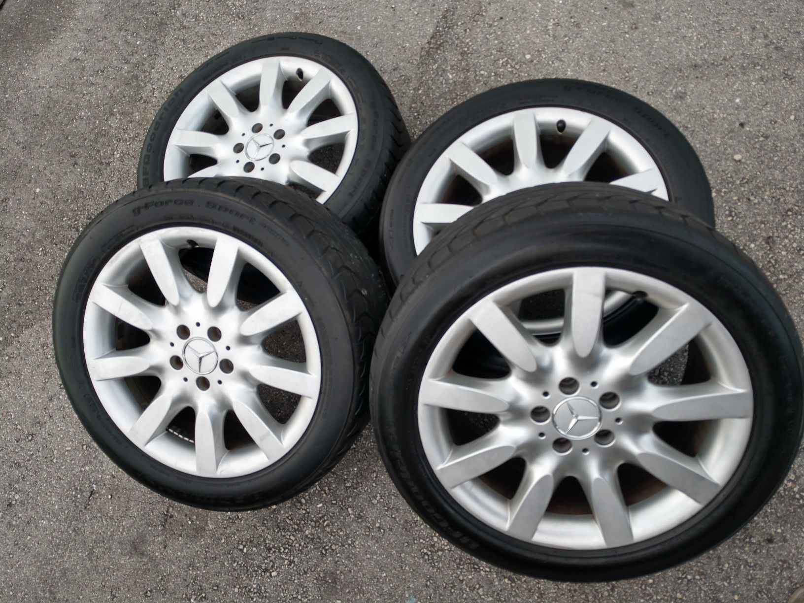 18" Mercedes Benz S550 rims wheels tires