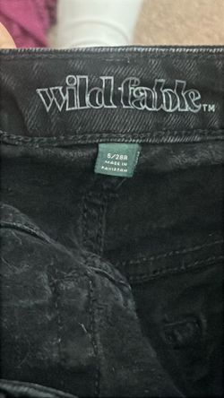 Wild Fable High Rise Black Jean Shorts