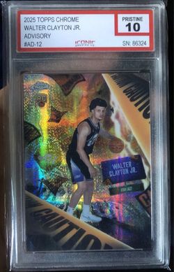 2025-26 Topps Chrome Advisory Case Hit SSP Walter Clayton Jr Rookie Jazz