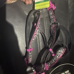 Size Large Leopard Print Dog Harness