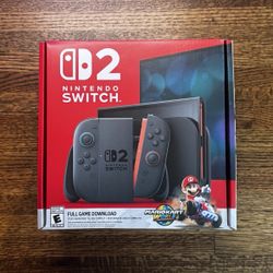 Nintendo Switch 2 Console Plus Mario Kart World Bundle - NEW