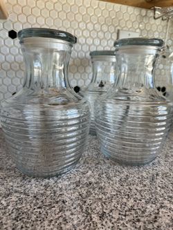 8 Glass Jugs-quart size
