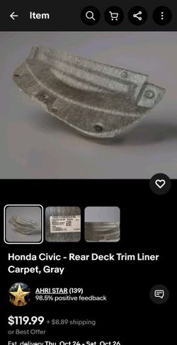 Trunk Interior Trim Carpet