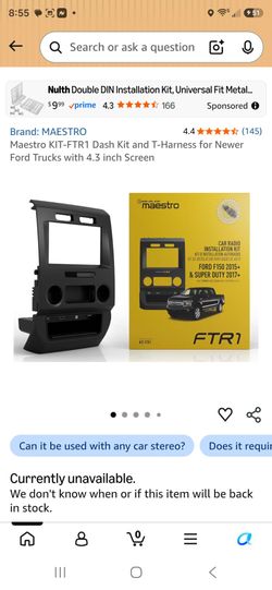 Maestro KIT-FTR1 Dash Kit and T-Harness