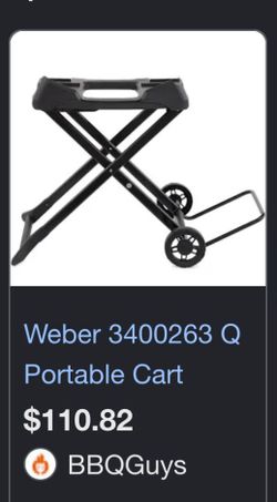 Weber Q Grill Grilling BBQ Cart Rolling Camping Tailgate
