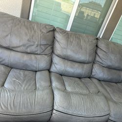 Three Seat Leather Sofa
