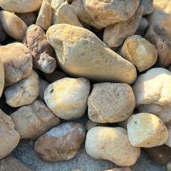 Brown River Rock - Yard