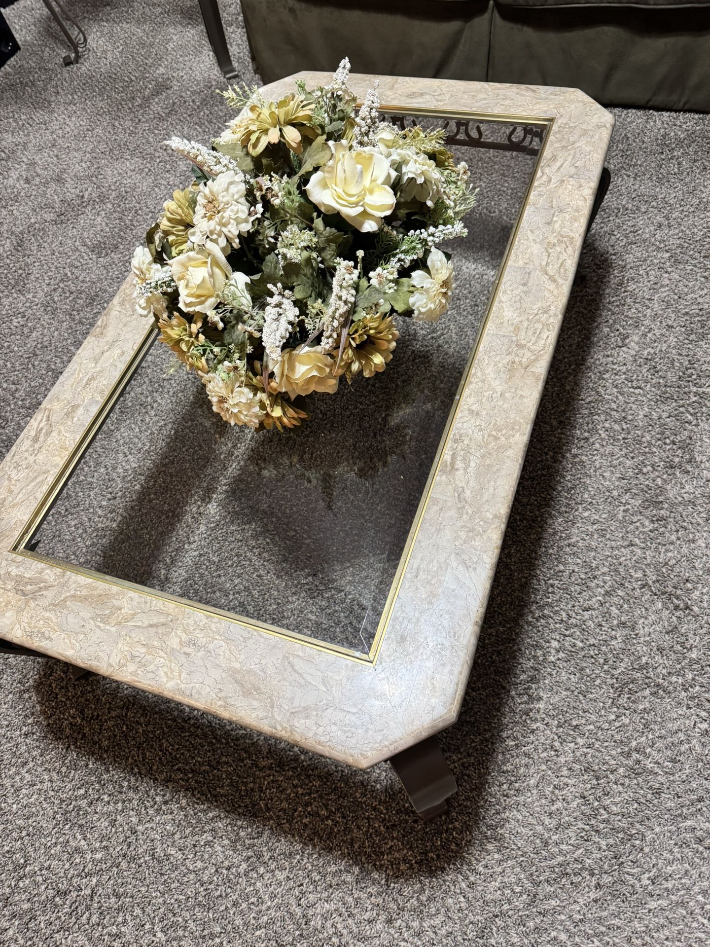 Marble Coffee Table/End Tables