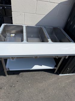 Sentinel SN-GBM-3LP 3-Well Liquid Propane Hot Food Steam Table 44-1/2"W