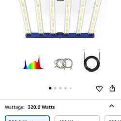 240W Led Grow Light Full Spectrum Foldable and dimmable Bar Style Growing Light Daisy Chain 2x2/3x3ft Grow Lamp for Indoor Plants