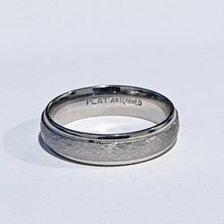Platinum Wedding Ring - Mens