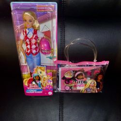 Barbie Malibu Doll And Barbie Stationary Set Brand New