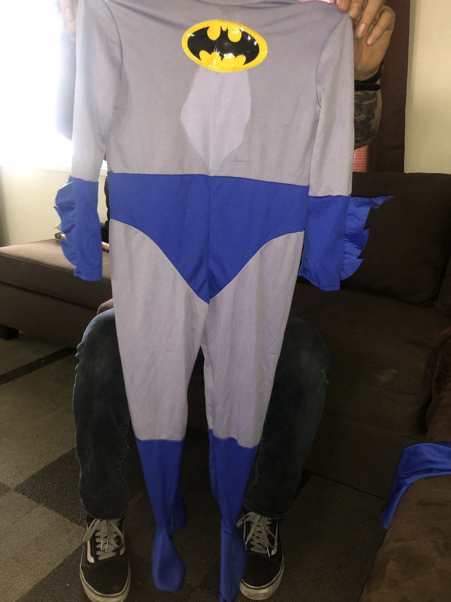 Batman costume blue and grey