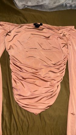 Womans Dress Shirt Silk Pink Long Sleeve