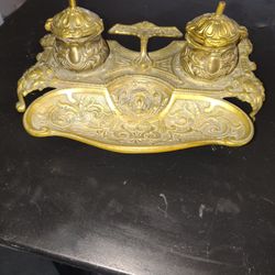Victorian Pen/Inkwell Stand