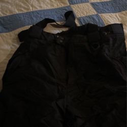 Sport Essentials Blk Snow Bibs Large