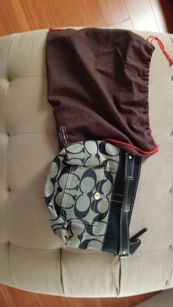 Authentic coach signature bag