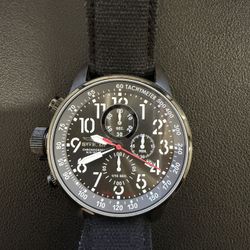 Invicta Chronograph Watch – Black Dial / Black Strap 