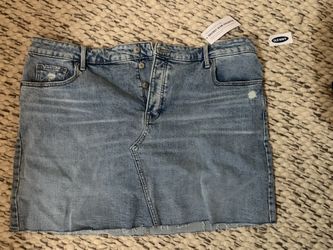 Mini jean skirt 