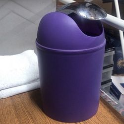 Purple Trash Bin