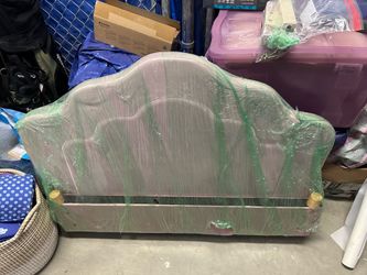 Pink bed frame twin size