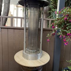 Propane Standing Patio Heater w/granite Table