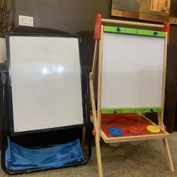 Kids white board/chalk board