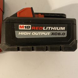 Milwaukee M18 6.0 Battery And Charger 