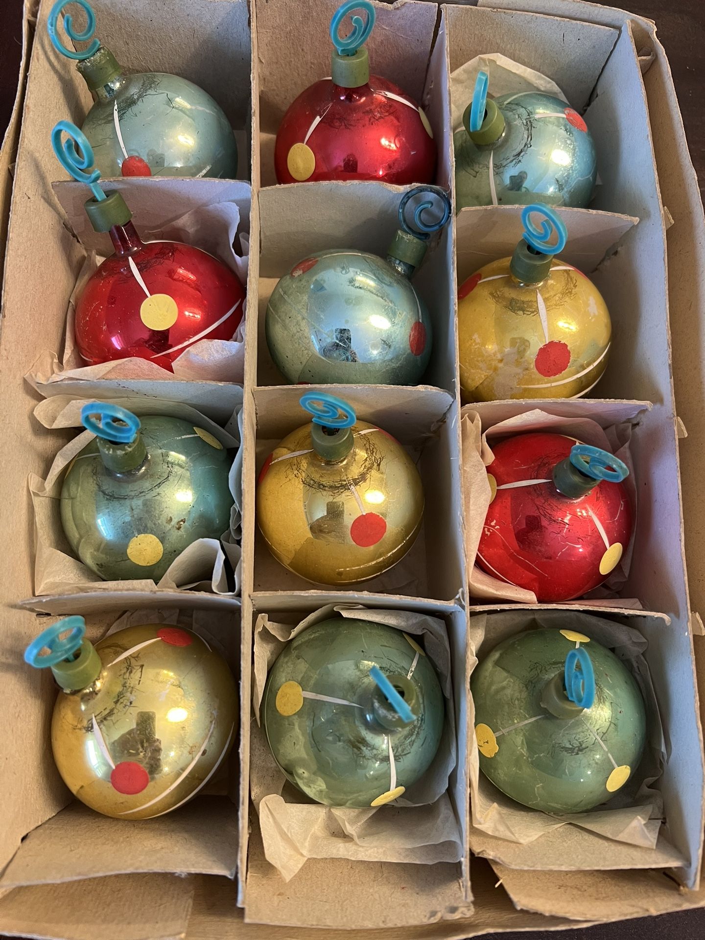 Vintage From 70’s Hand Made Christmas Ornaments Made In Poland 