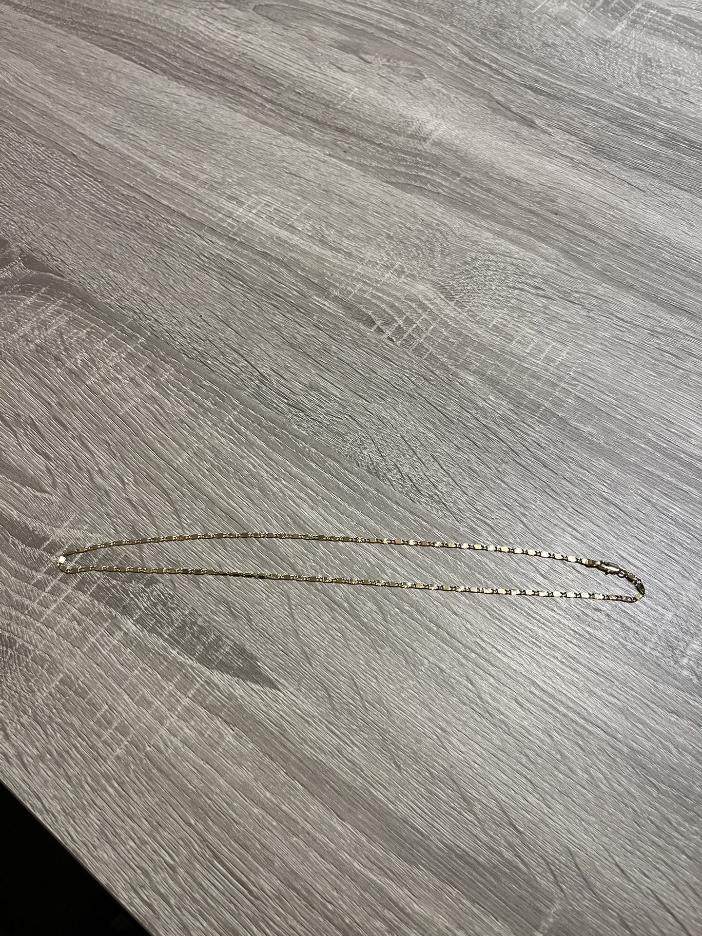 14K Gold-Plated Diamond Cut Valentino Chain 24”