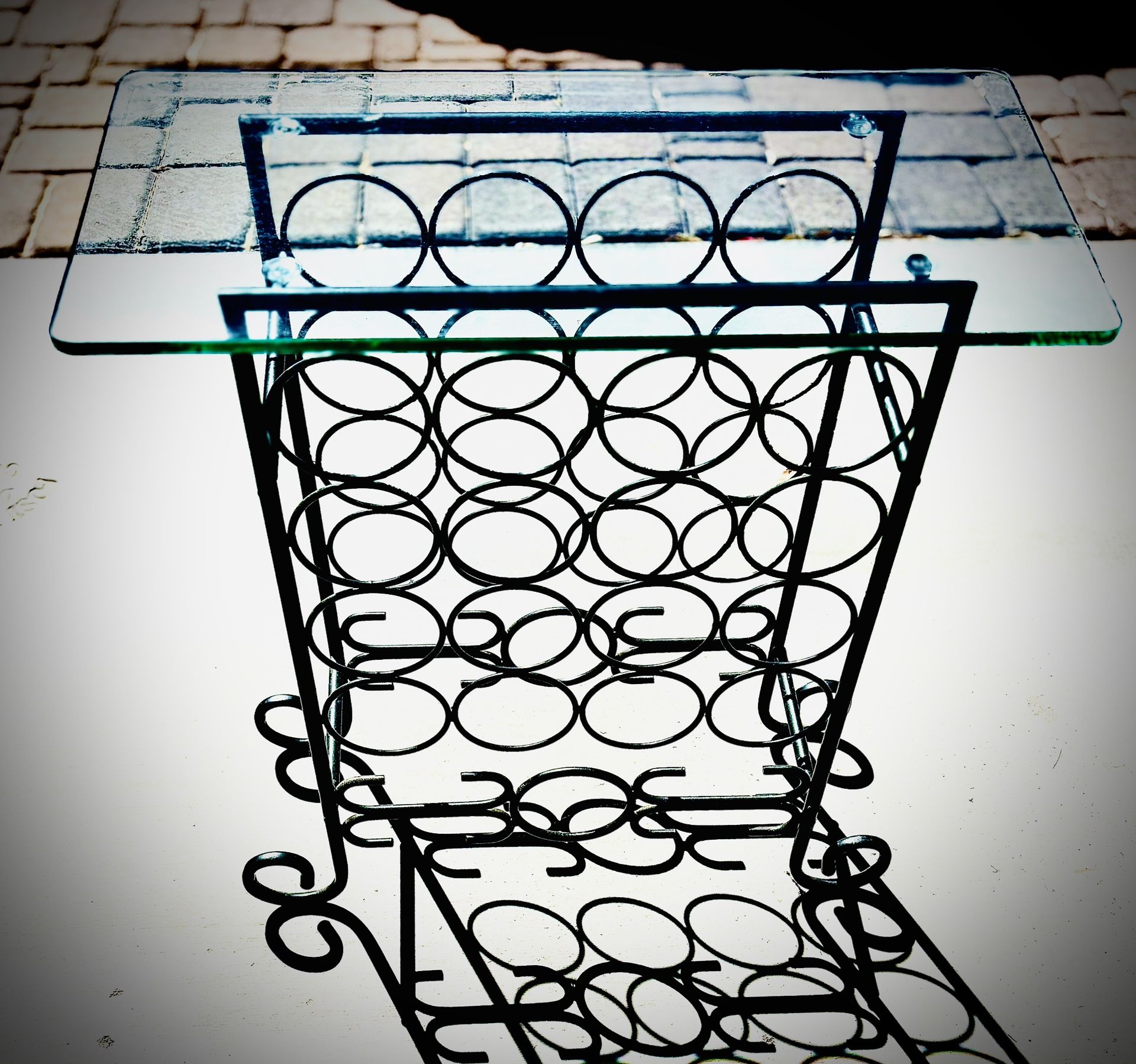 Beautiful Glass Wine Rack For Sale!!!!