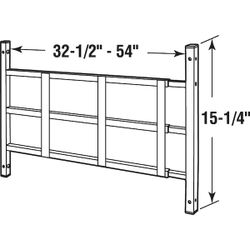 White steel window bars