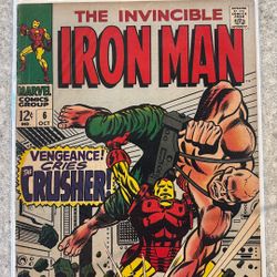 Ironman #6 1968 Vintage Silver Age Marvel Comics 1st Print Fine