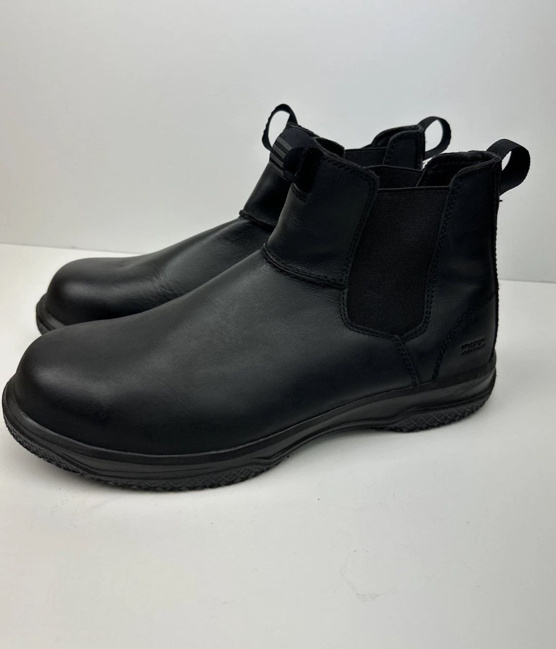 Men's Worx By Red Wing Pull On Steel Toe 14M Black Leather 5025