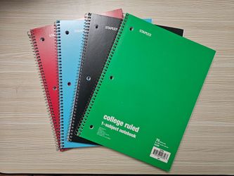 Notebooks NEW 26 Spiral Bound 70 sheets