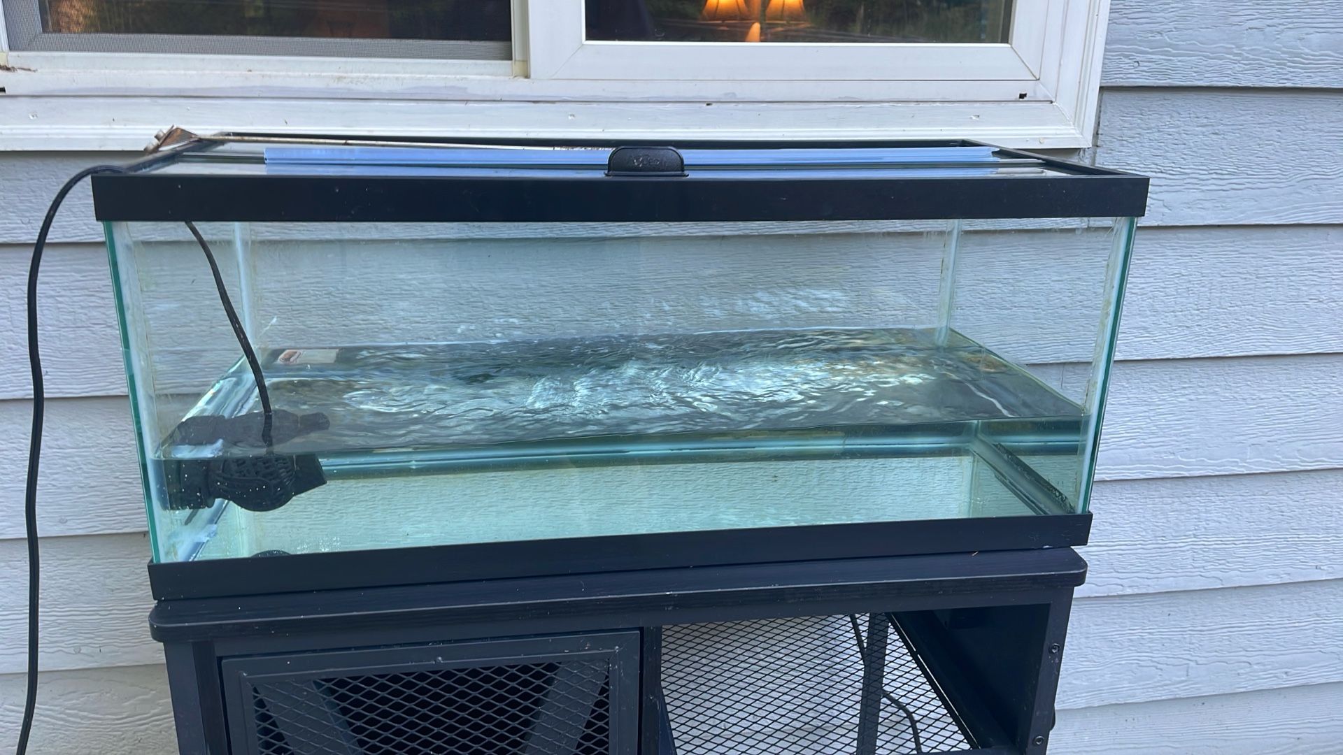 20 Gallon Long Aquarium Fish Tank With Stand & Lid