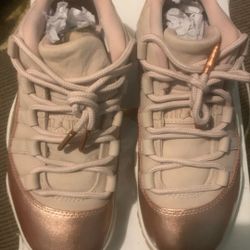 Women JORDAN 11 Rose gold Retro 5.5