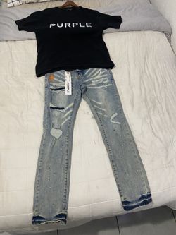 PURPLE DENIM x SHIRT SET