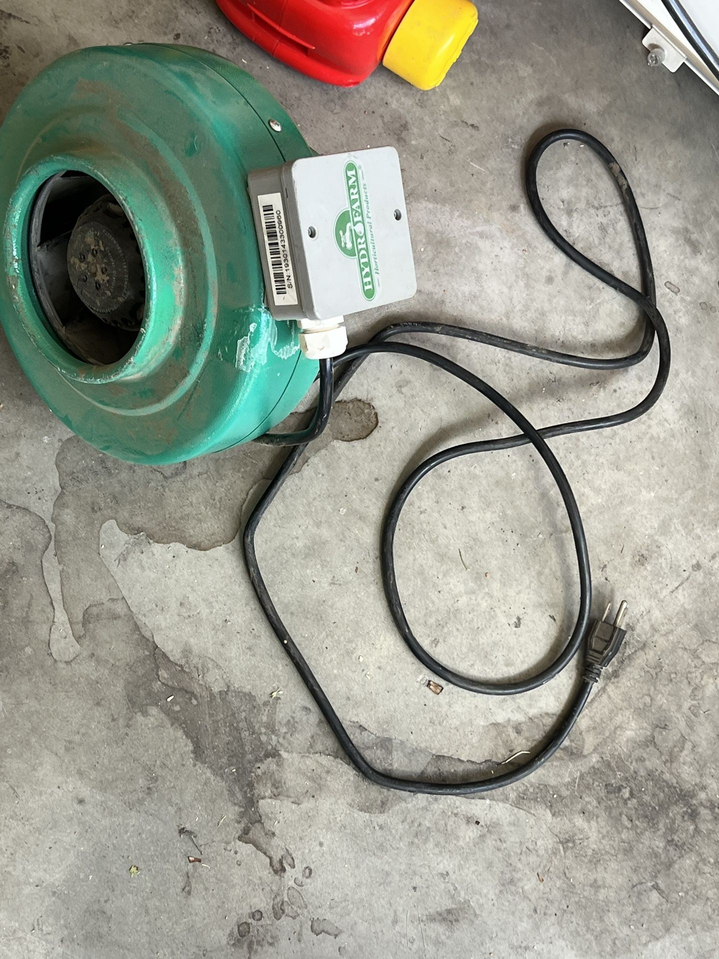 Grow Hood, Inline Fan, And Grow Hood Ballast