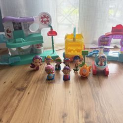 Bubble Guppies Hospital, Bus And Supermarket
