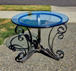 Glass End Table