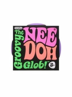 Nee Doh Groovy Glob Squeeze Novelty Toy Pink
