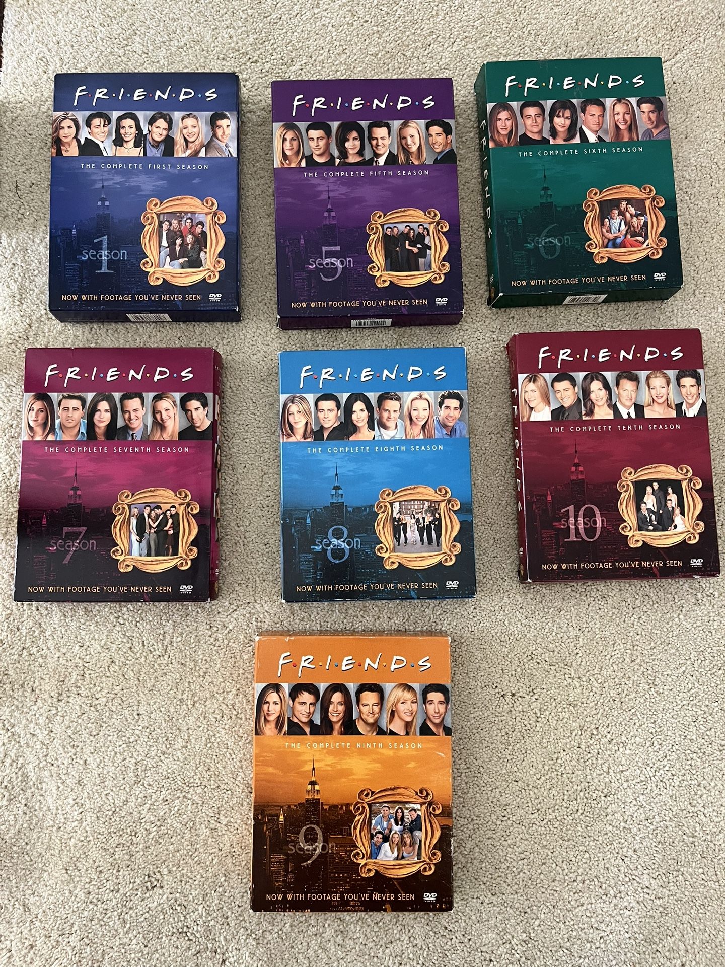 Friends DVD Box sets (seasons 1 and 5-10)
